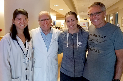 Nancy with doctors